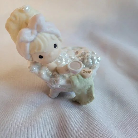 Precious Moments 1998 Enesco Porcelain Figurine Soap Bubbles Collectible - Picture 2 of 6
